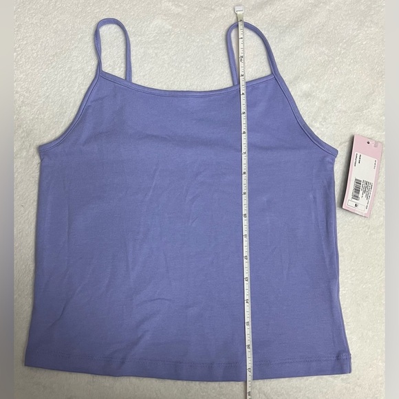 NWT! Wild Fable size medium lilac purple spaghetti strap crop cami top - Picture 2 of 6
